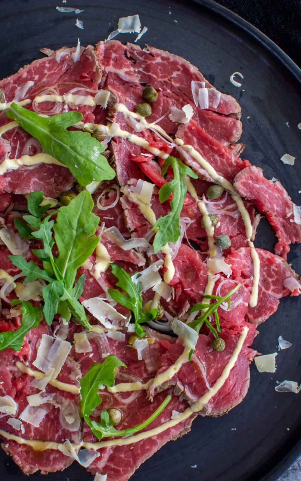 Carpaccio de Bœuf au Pesto et Parmesan