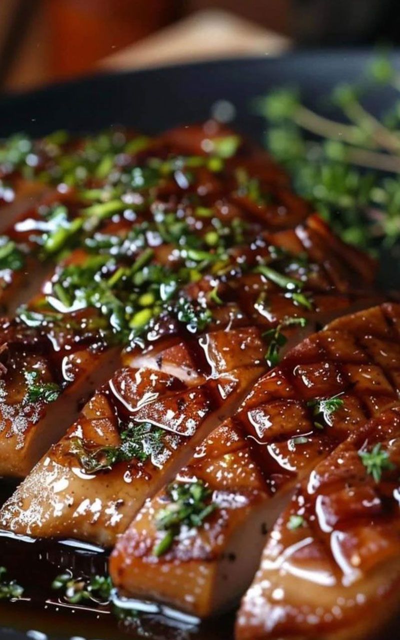 Magret de Canard avec Réduction de Miel et Romarin